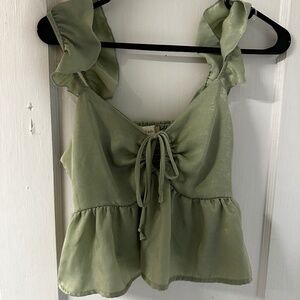 Altar’d State Ruffle Crop Top